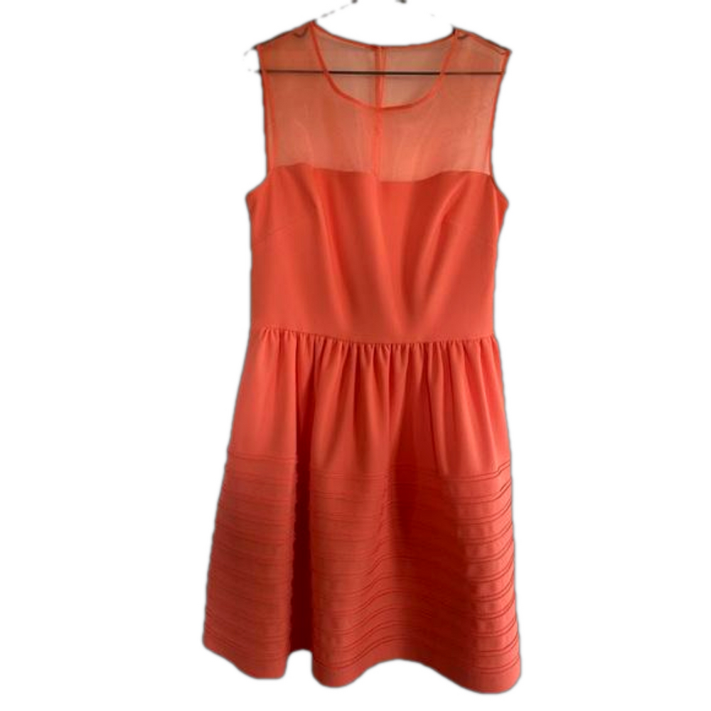 Betsey Johnson coral cocktail dress size 10